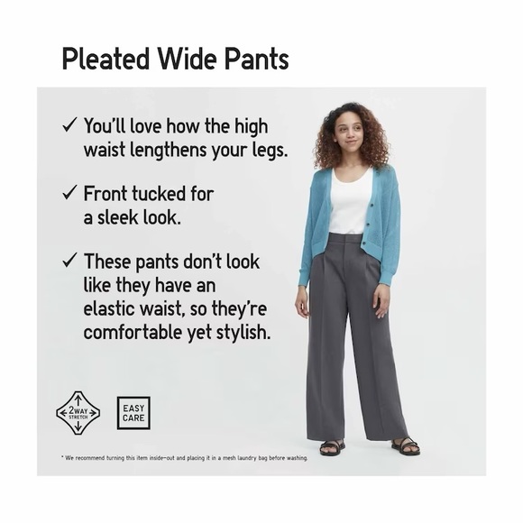 PLEATED WIDE PANTS - Picture 7 of 11